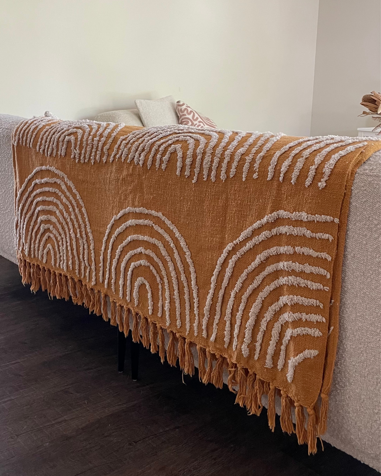 Mustard Rainbow Throw