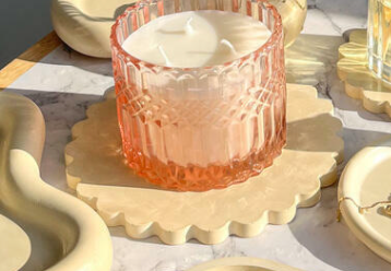 White Scallop Edge Tray