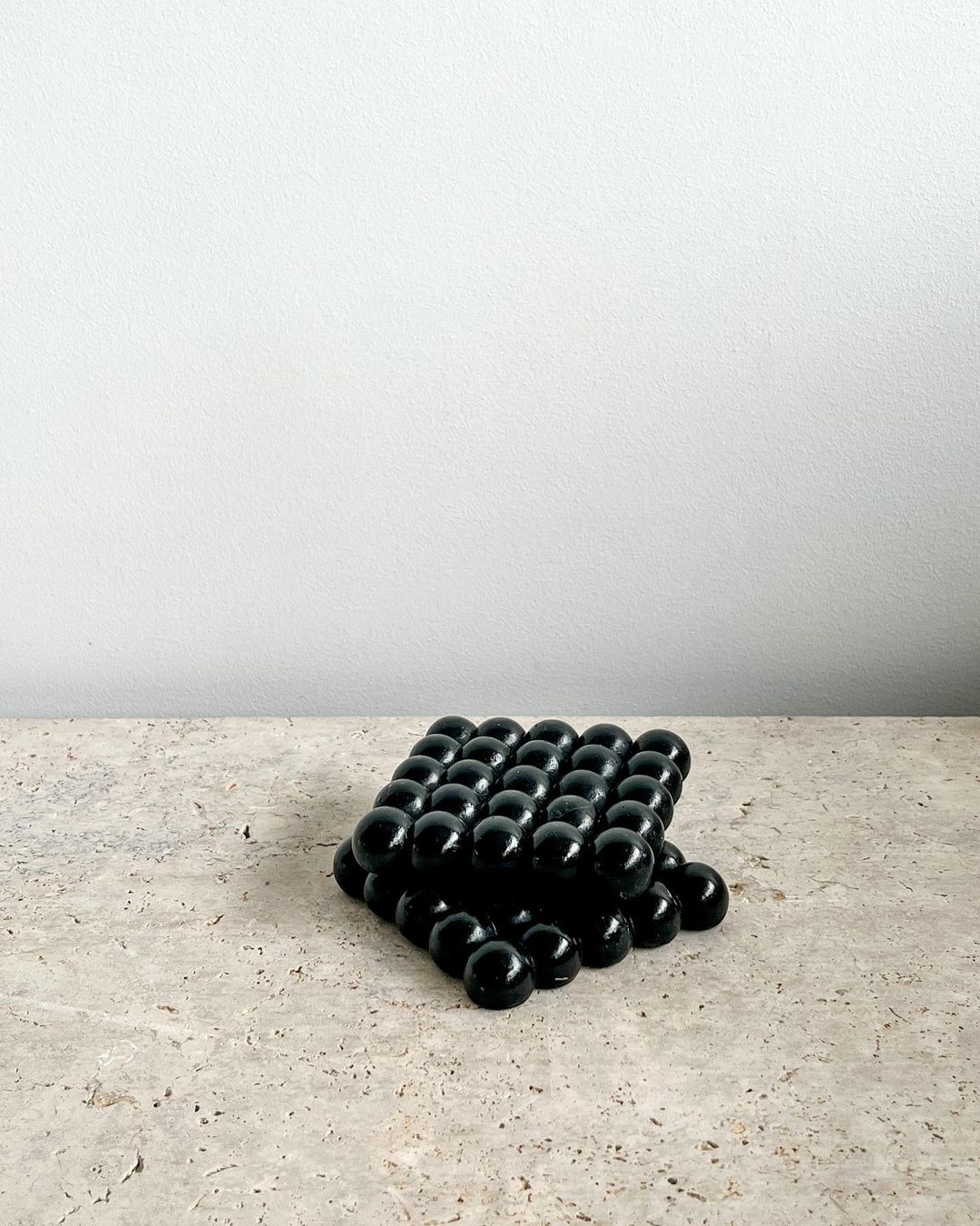 Black Bubble Coasters