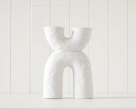 Arco Ceramic Sculpture - White