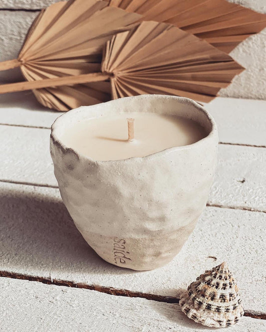 Pinched Ceramic Candle