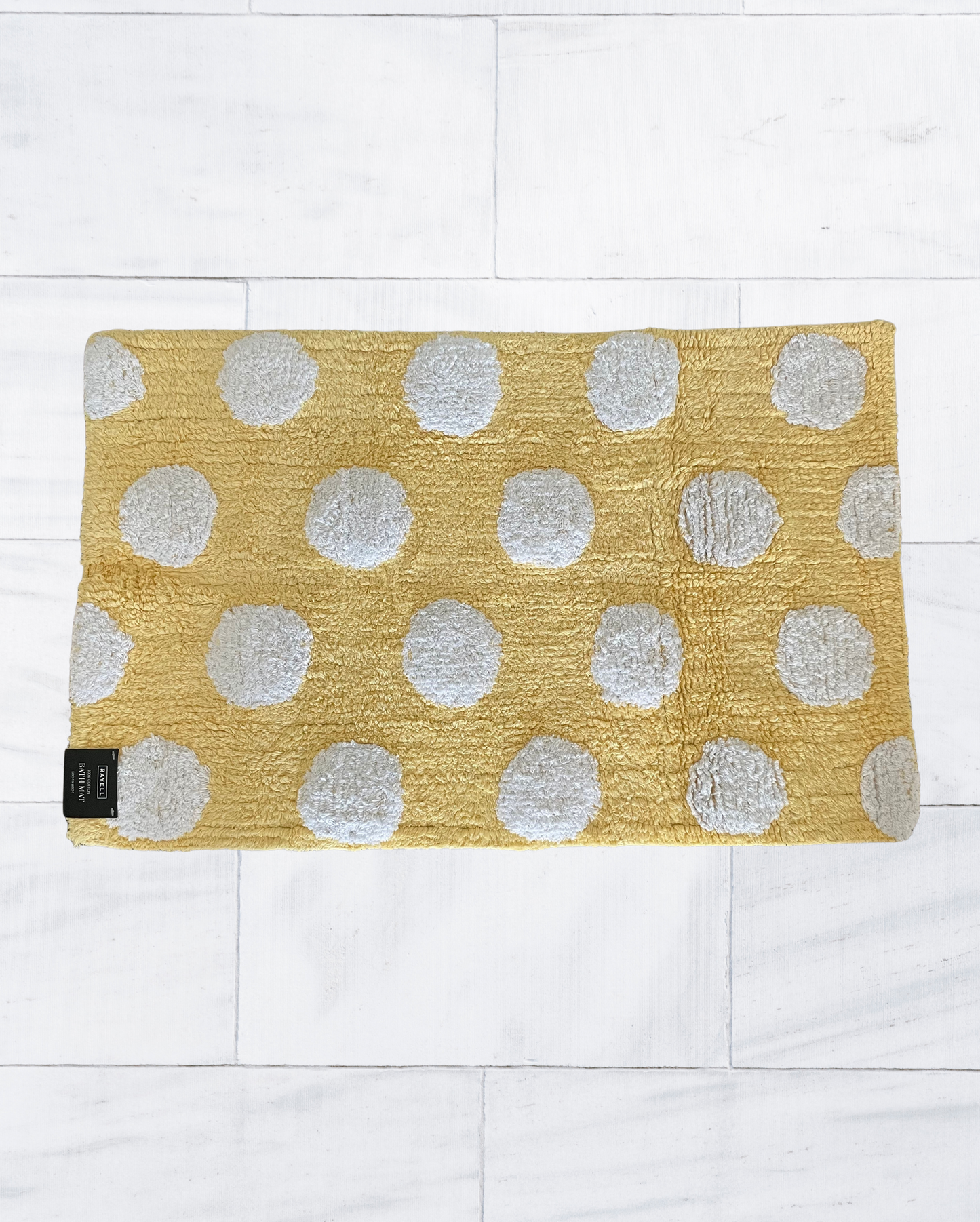 Yellow Spot Bath Mat