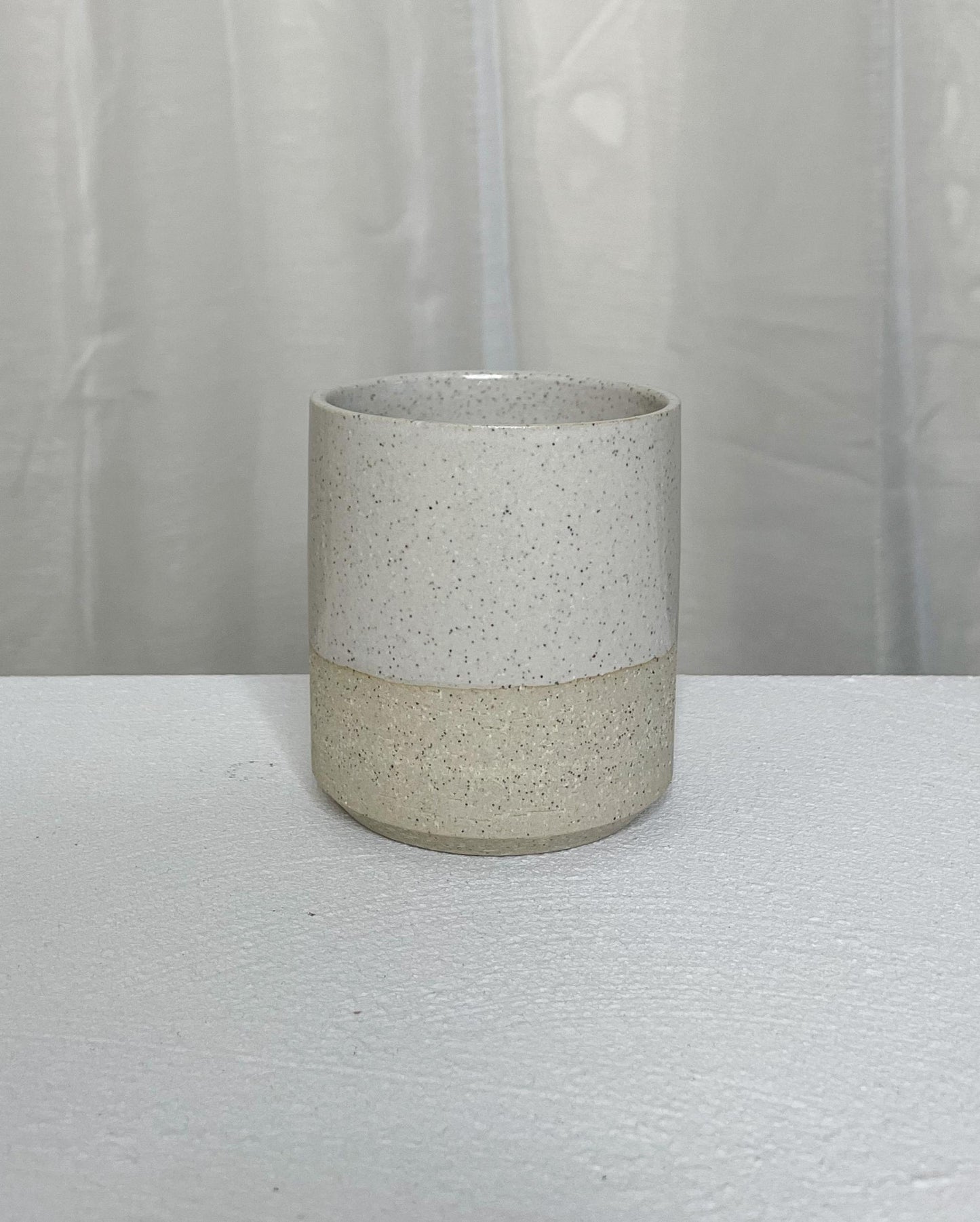 White Speckled Ceramic Tumbler
