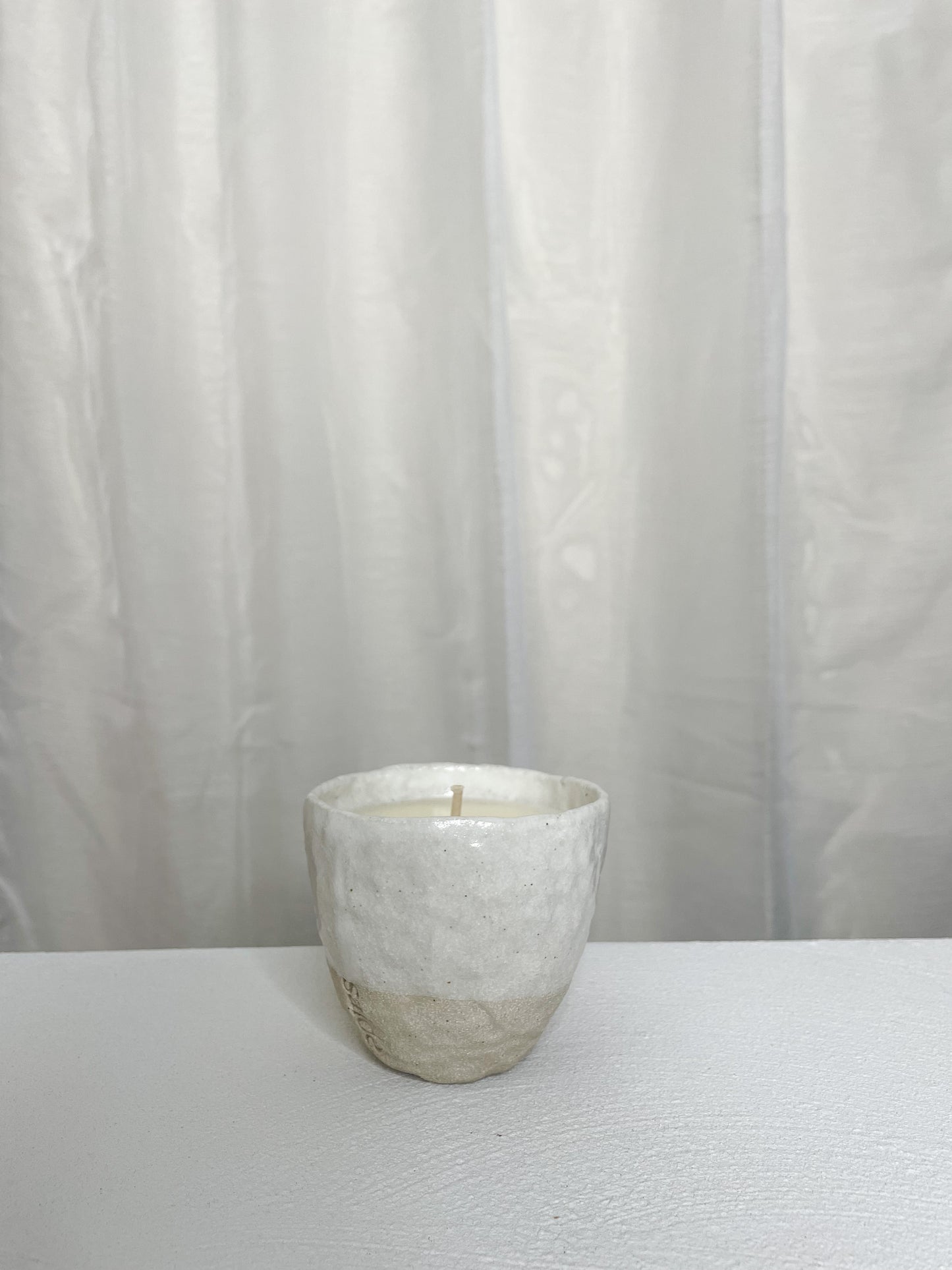 Pinched Ceramic Candle